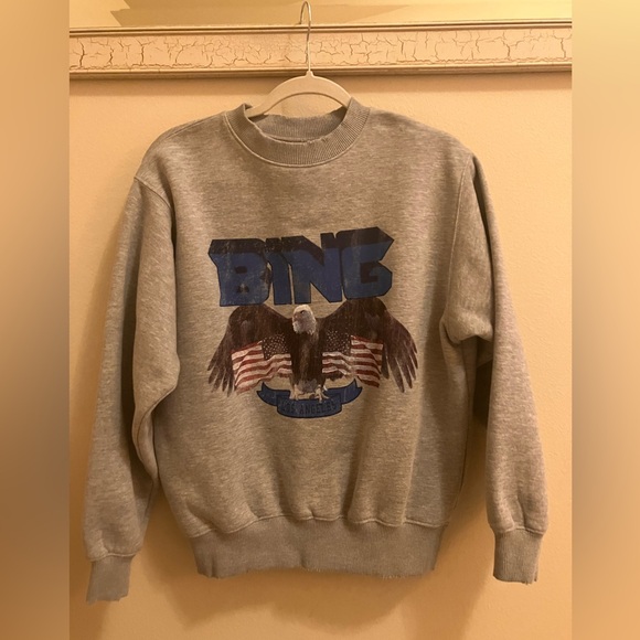 Anine Bing Vintage Blue Eagle Sweatshirt - Picture 2 of 5
